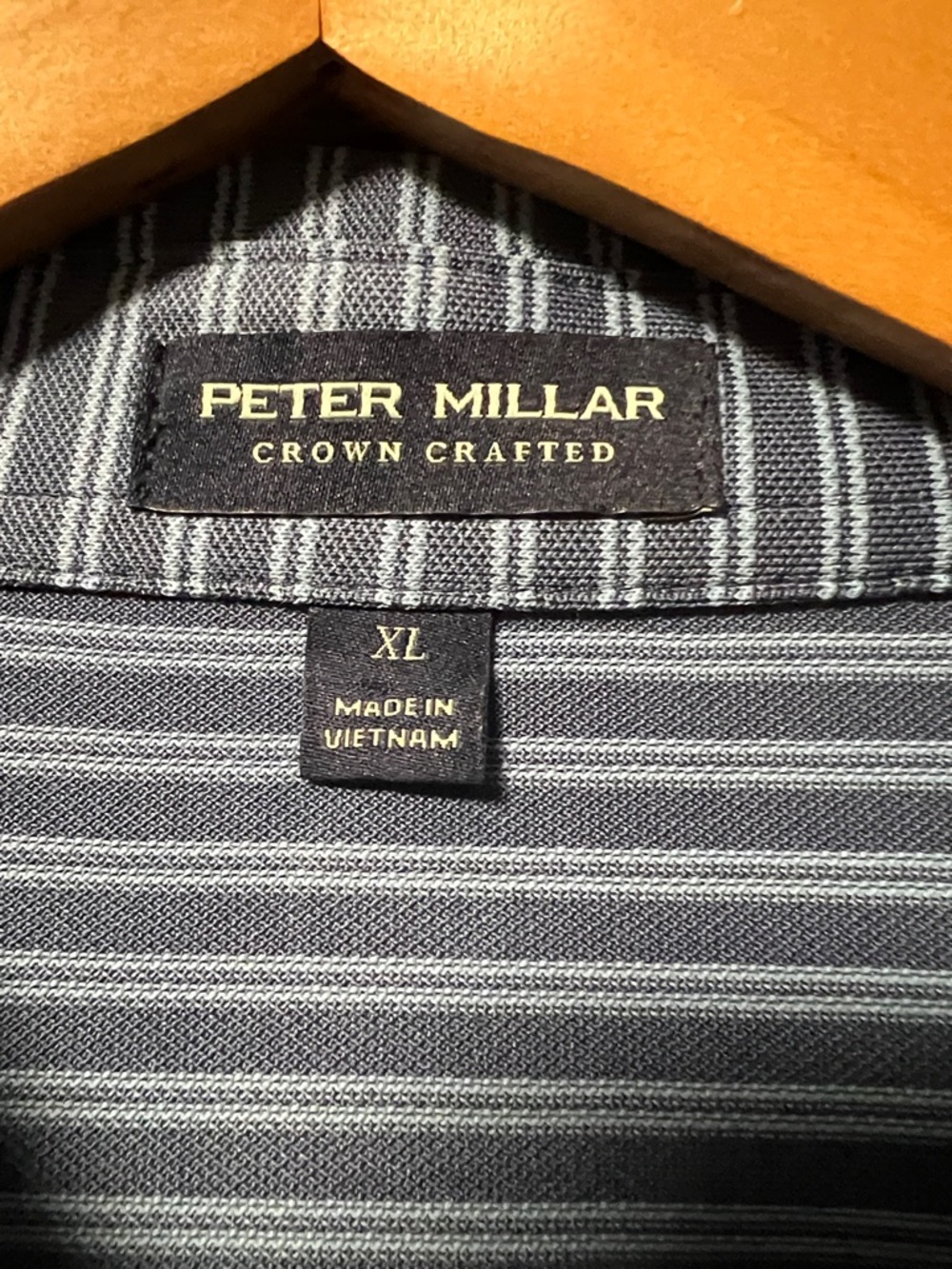 Brand New Peter Millar Crown Crafted Stretch Classic unique blue Striped Polo! - Picture 4 of 14